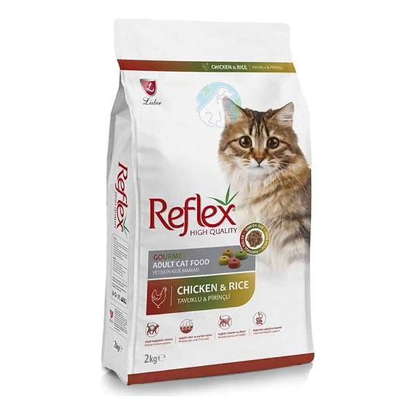 غذای خشک گربه 2 کیلویی مولتی کالر مرغ Reflex